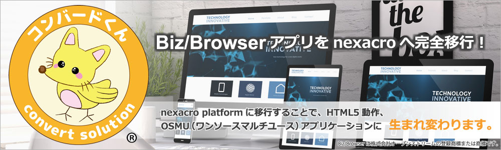 Biz/Browser to nexacro